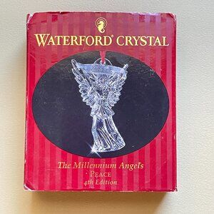 Waterford Crystal Angel Ornament 4th Edition The Millennium Angels Peace